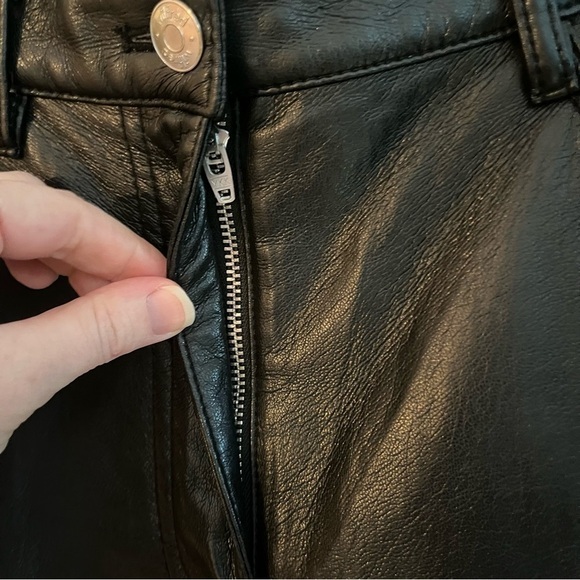 Aritizia Wilfred Melina Vegan Leather Black Pants - Picture 4 of 11